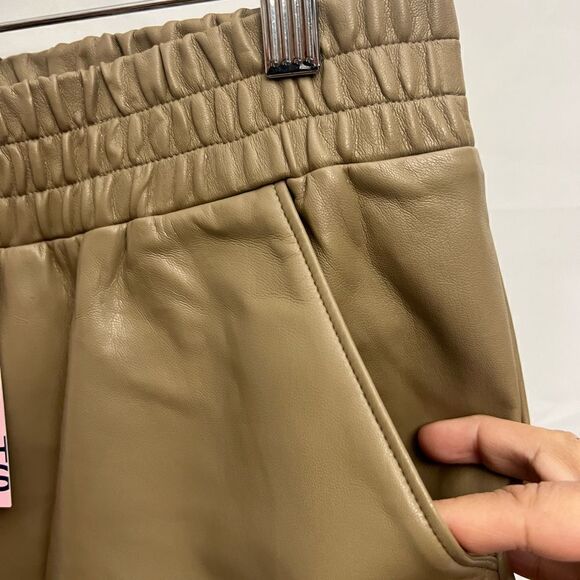 Smash + Tess Murphy Vegan Leather Pant in Taupe - Picture 5 of 7